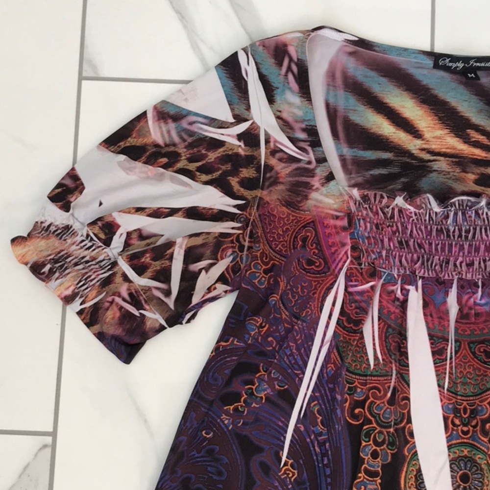 Multicolor Women's Top - Picture 3 of 10